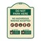 Signmission Do Not Park Here No Hazardous Waste Accepted Heavy-Gauge Aluminum Sign, 24" H, TG-1824-24147 A-DES-TG-1824-24147 - alternate 1
